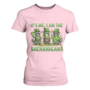 I Am The Shenanigans T Shirt For Women Funny Irish Raccoon St Patricks Day TS12 Light Pink Print Your Wear
