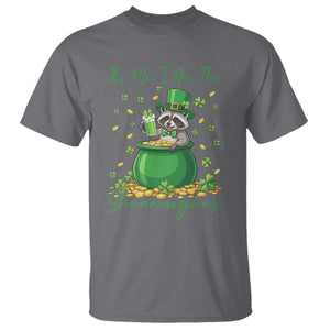 I Am The Shenanigans T Shirt Funny Irish Raccoon TS12 Charcoal Print Your Wear