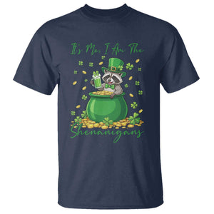 I Am The Shenanigans T Shirt Funny Irish Raccoon TS12 Navy Print Your Wear
