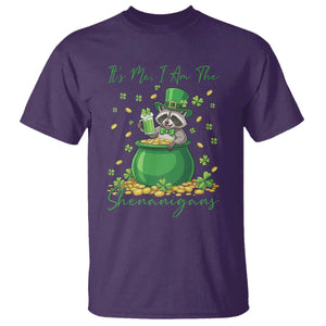 I Am The Shenanigans T Shirt Funny Irish Raccoon TS12 Purple Print Your Wear