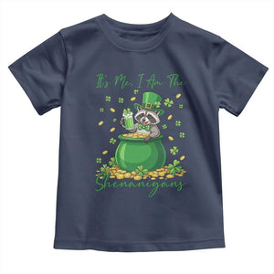 I Am The Shenanigans Toddler T Shirt Funny Irish Raccoon TS12 Navy Print Your Wear