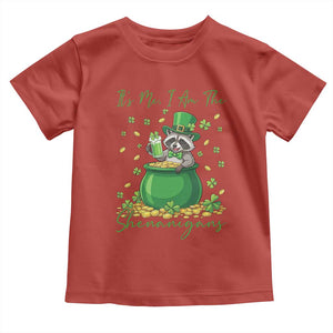 I Am The Shenanigans Toddler T Shirt Funny Irish Raccoon TS12 Red Print Your Wear