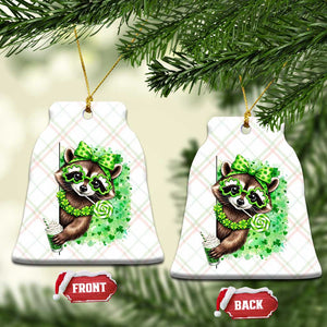 Funny Raccoon St Patricks Day Ceramic Ornament Irish Party Animal Gift TS12 Print Your Wear