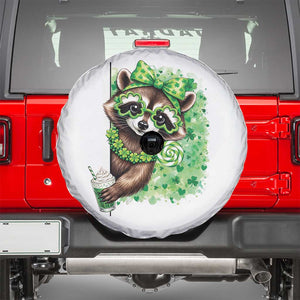 Funny Raccoon St Patricks Day Spare Tire Cover Irish Party Animal Gift TS12 White Print Your Wear