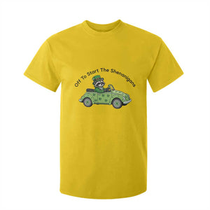 Off To Start The Shenanigans T Shirt For Kid Funny Irish Raccoon TS12 Daisy Print Your Wear