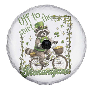 Funny Irish Raccoon Driver Spare Tire Cover Off To Start The Shenanigans TS12 Print Your Wear