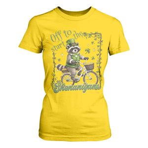 Funny Irish Raccoon Driver T Shirt For Women Off To Start The Shenanigans TS12 Daisy Print Your Wear