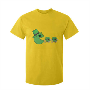 St Patricks Day Retro Gamer Eating Shamrock Lucky Gift T Shirt For Kid TS12 Daisy Print Your Wear