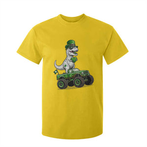 Funny St Patricks Day Dinosaur Truck T Shirt For Kid Lucky Dino Gift TS12 Daisy Print Your Wear
