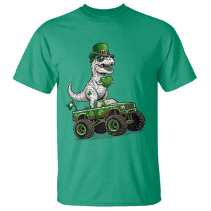 Funny St Patricks Day Dinosaur Truck T Shirt Lucky Dino Gift TS12 Irish Green Print Your Wear