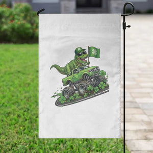 Funny St Patricks Day Dinosaur Truck Garden Flag Irish Holiday Gift TS12 Print Your Wear