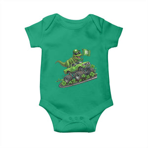 Funny St Patricks Day Dinosaur Truck Baby Onesie Irish Holiday Gift TS12 Irish Green Print Your Wear