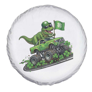 Funny St Patricks Day Dinosaur Truck Spare Tire Cover Irish Holiday Gift TS12 Print Your Wear