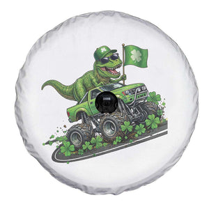 Funny St Patricks Day Dinosaur Truck Spare Tire Cover Irish Holiday Gift TS12 Print Your Wear