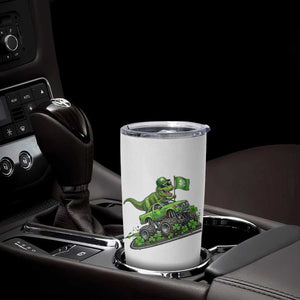Funny St Patricks Day Dinosaur Truck Tumbler Cup Irish Holiday Gift TS12 Print Your Wear