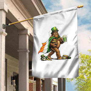 Funny St Patricks Day Bigfoot Garden Flag Mythical Party Gift TS12 Print Your Wear