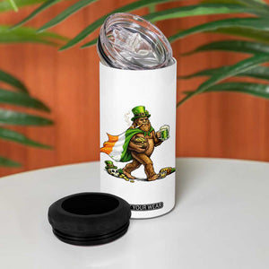 Funny St Patricks Day Bigfoot 4 in 1 Can Cooler Tumbler Mythical Party Gift TS12 Print Your Wear
