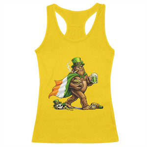 Funny St Patricks Day Bigfoot Racerback Tank Top Mythical Party Gift TS12 Daisy Print Your Wear