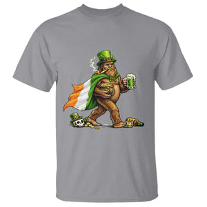 Funny St Patricks Day Bigfoot T Shirt Mythical Party Gift TS12 Sport Gray Print Your Wear