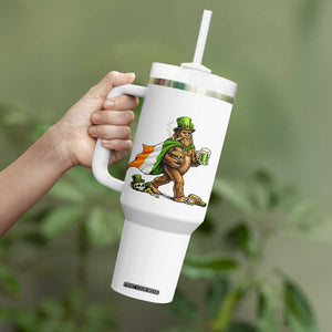 Funny St Patricks Day Bigfoot Tumbler With Handle Mythical Party Gift TS12 Print Your Wear