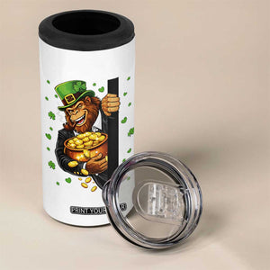 Funny St Patricks Day Bigfoot 4 in 1 Can Cooler Tumbler Irish Revelry Gift TS12 Print Your Wear
