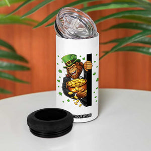 Funny St Patricks Day Bigfoot 4 in 1 Can Cooler Tumbler Irish Revelry Gift TS12 Print Your Wear