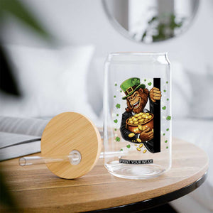 Funny St Patricks Day Bigfoot Glass Can Irish Revelry Gift TS12 Print Your Wear