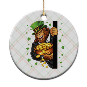 Funny St Patricks Day Bigfoot Ceramic Ornament Irish Revelry Gift TS12 1pc Christmas Plaid Print Your Wear