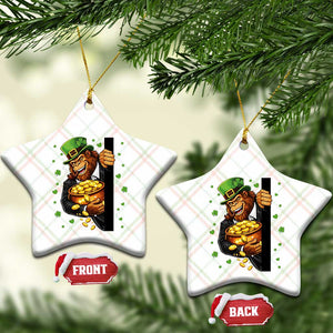 Funny St Patricks Day Bigfoot Ceramic Ornament Irish Revelry Gift TS12 Print Your Wear