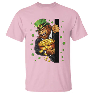 Funny St Patricks Day Bigfoot T Shirt Irish Revelry Gift TS12 Light Pink Print Your Wear