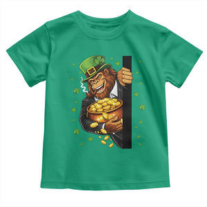 Funny St Patricks Day Bigfoot Toddler T Shirt Irish Revelry Gift TS12 Irish Green Print Your Wear