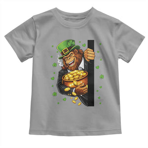Funny St Patricks Day Bigfoot Toddler T Shirt Irish Revelry Gift TS12 Sport Gray Print Your Wear