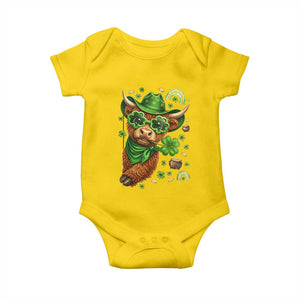 Funny Irish Highland Cow Baby Onesie St Patricks Day Gift TS12 Daisy Print Your Wear