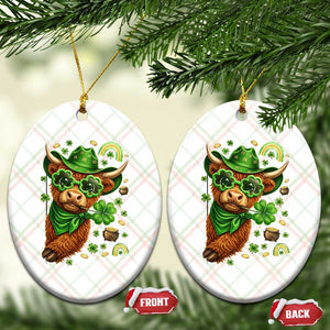 Funny Irish Highland Cow Ceramic Ornament St Patricks Day Gift TS12 Print Your Wear