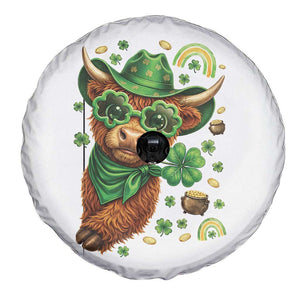 Funny Irish Highland Cow Spare Tire Cover St Patricks Day Gift TS12 Print Your Wear