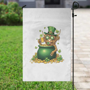 Funny Highland Cow St Patricks Day Garden Flag Farm Lover Gift TS12 Print Your Wear