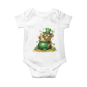 Funny Highland Cow St Patricks Day Baby Onesie Farm Lover Gift TS12 White Print Your Wear