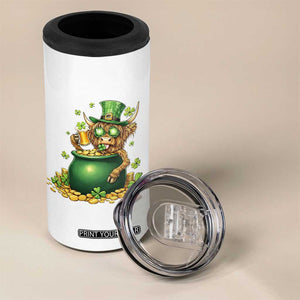 Funny Highland Cow St Patricks Day 4 in 1 Can Cooler Tumbler Farm Lover Gift TS12 Print Your Wear