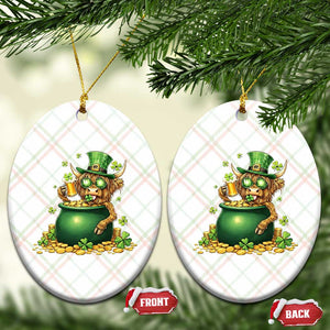 Funny Highland Cow St Patricks Day Ceramic Ornament Farm Lover Gift TS12 Print Your Wear