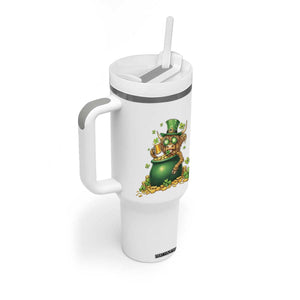 Funny Highland Cow St Patricks Day Tumbler With Handle Farm Lover Gift TS12 Print Your Wear