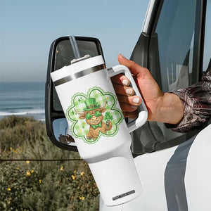 Funny Irish Highland Cow Shamrock Holiday Gift Tumbler With Handle TS12 Print Your Wear
