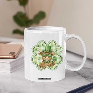Funny Irish Highland Cow Shamrock Holiday Gift Coffee Mug TS12 Print Your Wear