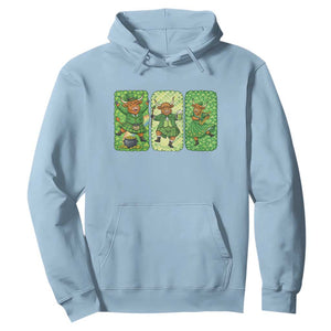 Vintage Highland Cow St Patricks Day Hoodie Farm Lover Gift TS12 Light Blue Print Your Wear