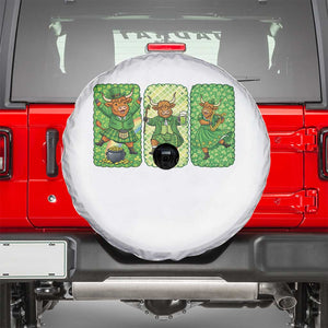 Vintage Highland Cow St Patricks Day Spare Tire Cover Farm Lover Gift TS12 White Print Your Wear