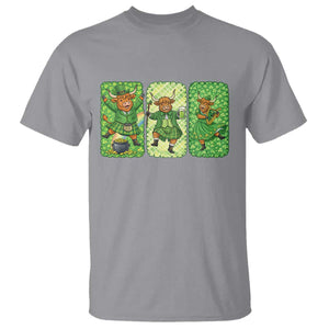 Vintage Highland Cow St Patricks Day T Shirt Farm Lover Gift TS12 Sport Gray Print Your Wear