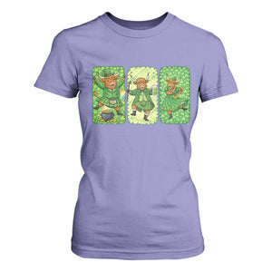 Vintage Highland Cow St Patricks Day T Shirt For Women Farm Lover Gift TS12 Violet Print Your Wear