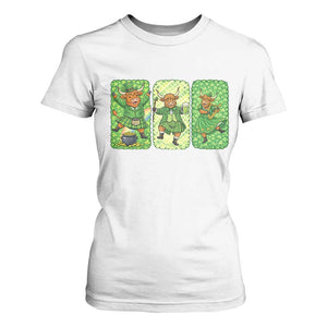 Vintage Highland Cow St Patricks Day T Shirt For Women Farm Lover Gift TS12 White Print Your Wear
