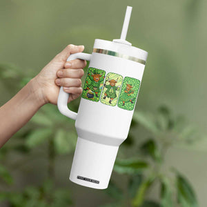 Vintage Highland Cow St Patricks Day Tumbler With Handle Farm Lover Gift TS12 Print Your Wear