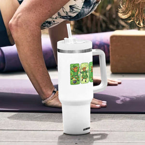 Vintage Highland Cow St Patricks Day Tumbler With Handle Farm Lover Gift TS12 Print Your Wear