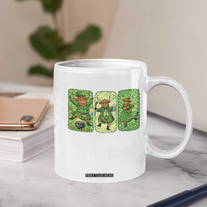 Vintage Highland Cow St Patricks Day Coffee Mug Farm Lover Gift TS12 Print Your Wear
